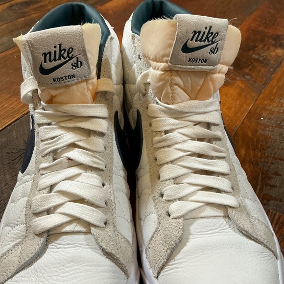 Nike Eric Koston x Zoom Blazer Mid SB White Teal Skate Sneakers Men’s 8.5 - Picture 3 of 13